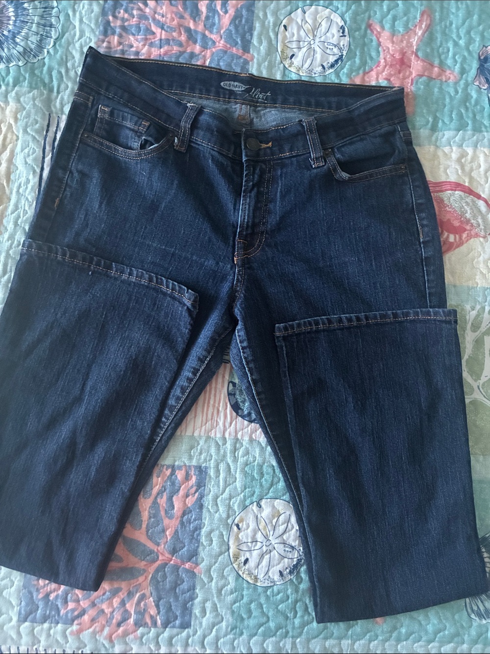 Old Navy Dark Wash Denim Jeans Size 10 Short / 10 Court